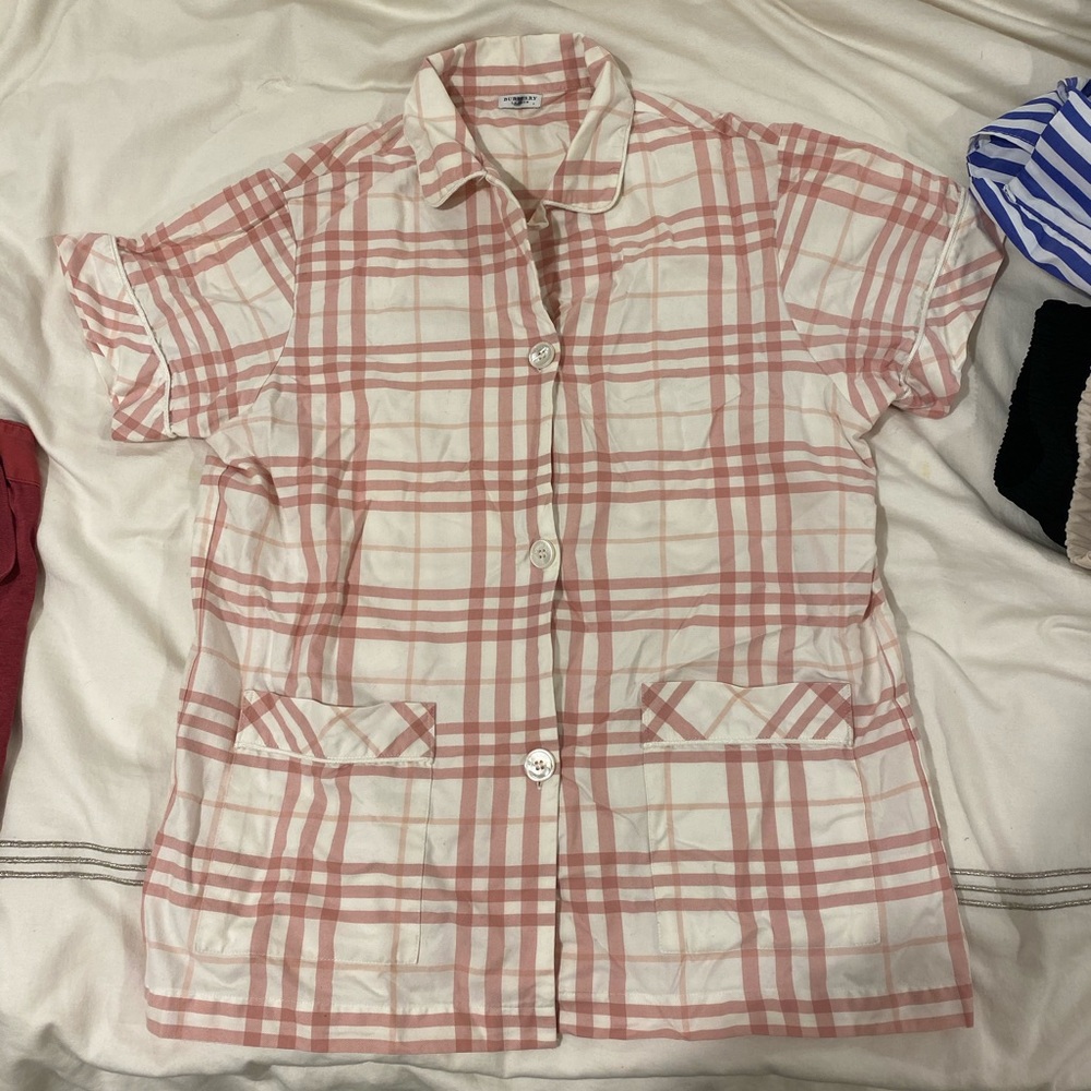 Vintage Burberry pijama top